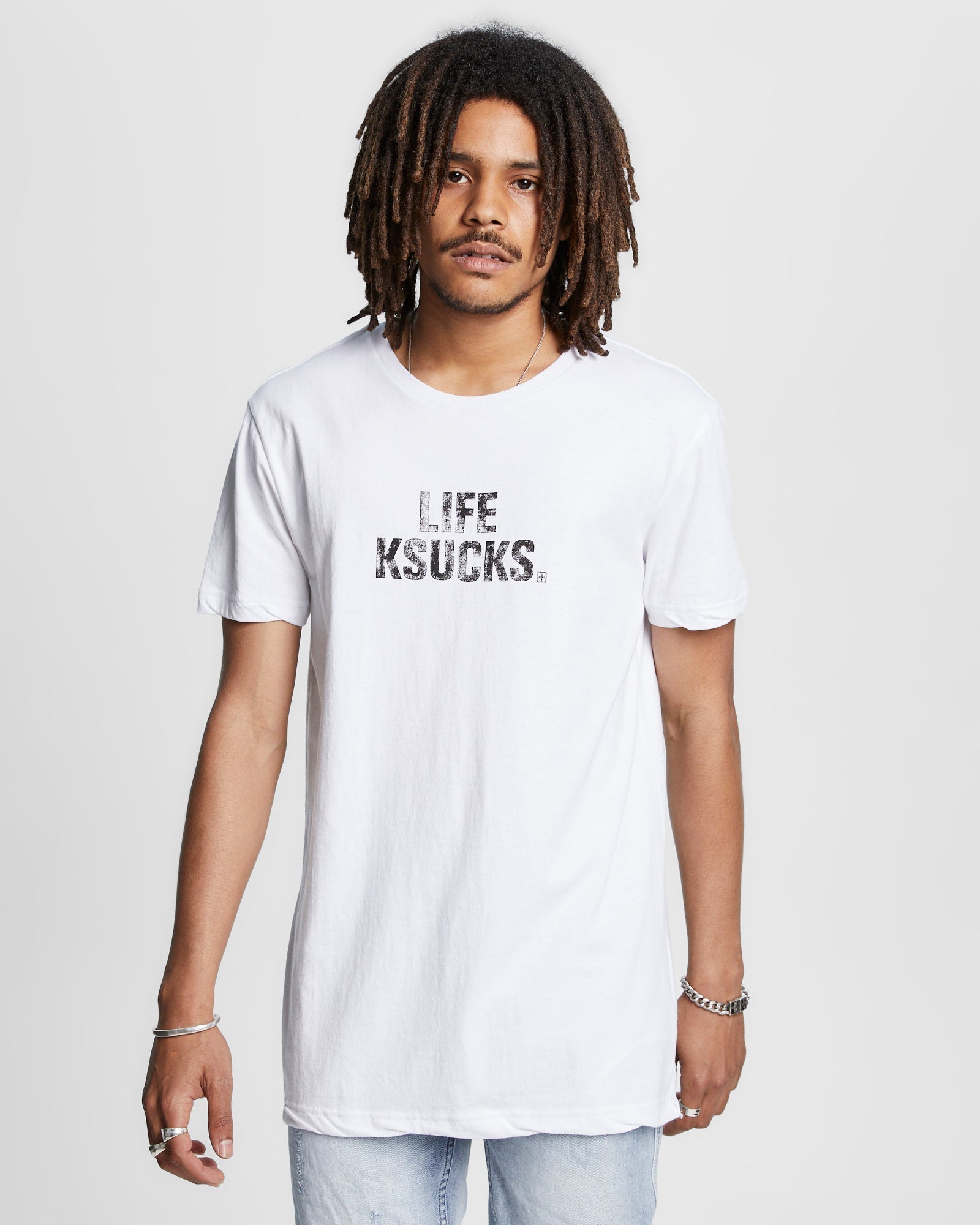 Ksubi White Seeing Lines T-Shirt