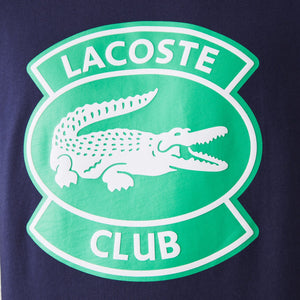 LACOSTE Crew Neck Oversized Lacoste Club Badge Cotton 