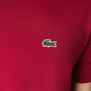 LACOSTE Crew Neck Pima Cotton Jersey T-shirt Mens Apparel - 