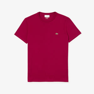 LACOSTE Crew Neck Pima Cotton Jersey T-shirt Mens Apparel - 