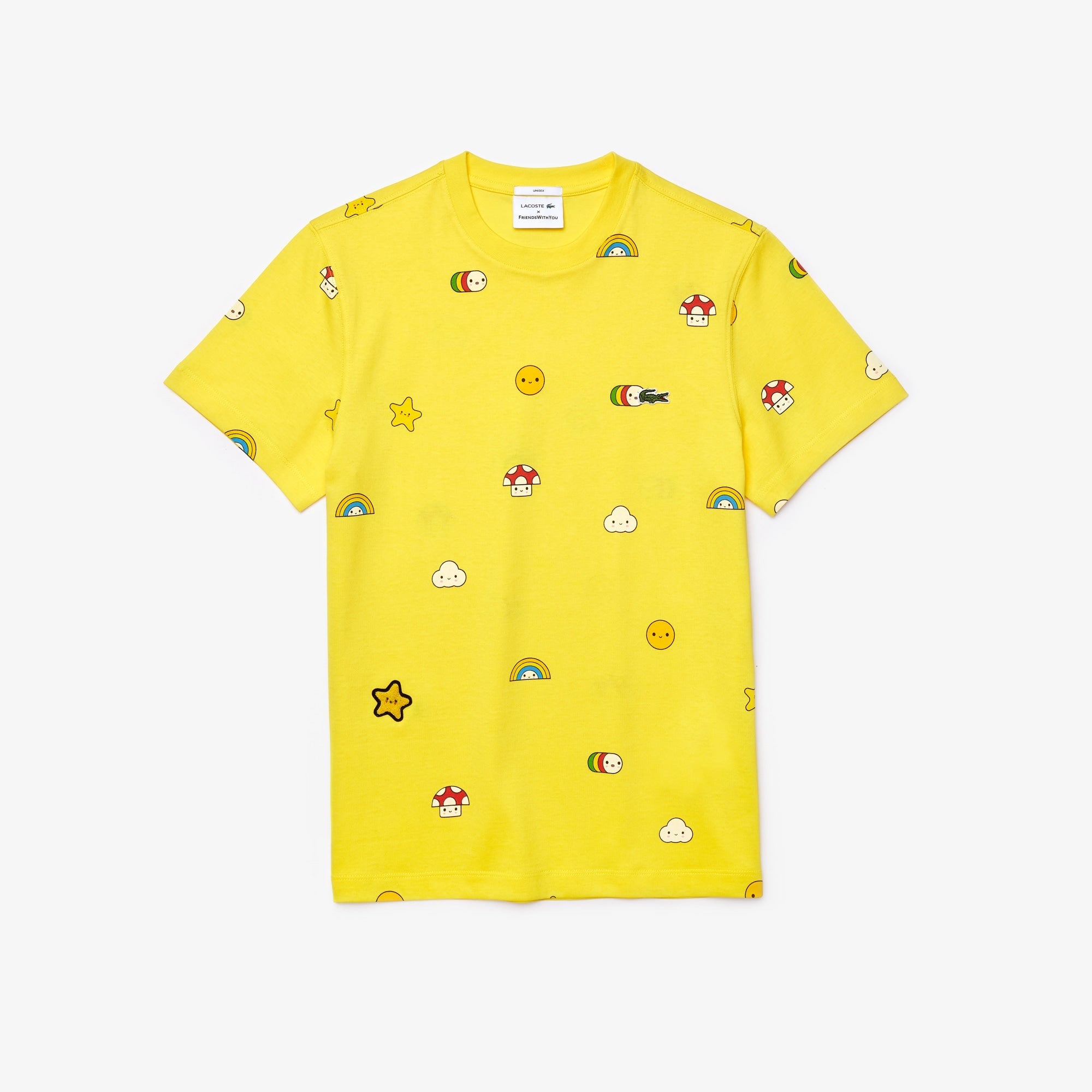 Unisex T-shirt Limited-Edition Appare ASPHALT FriendsWithYou Graphic x LACOSTE –