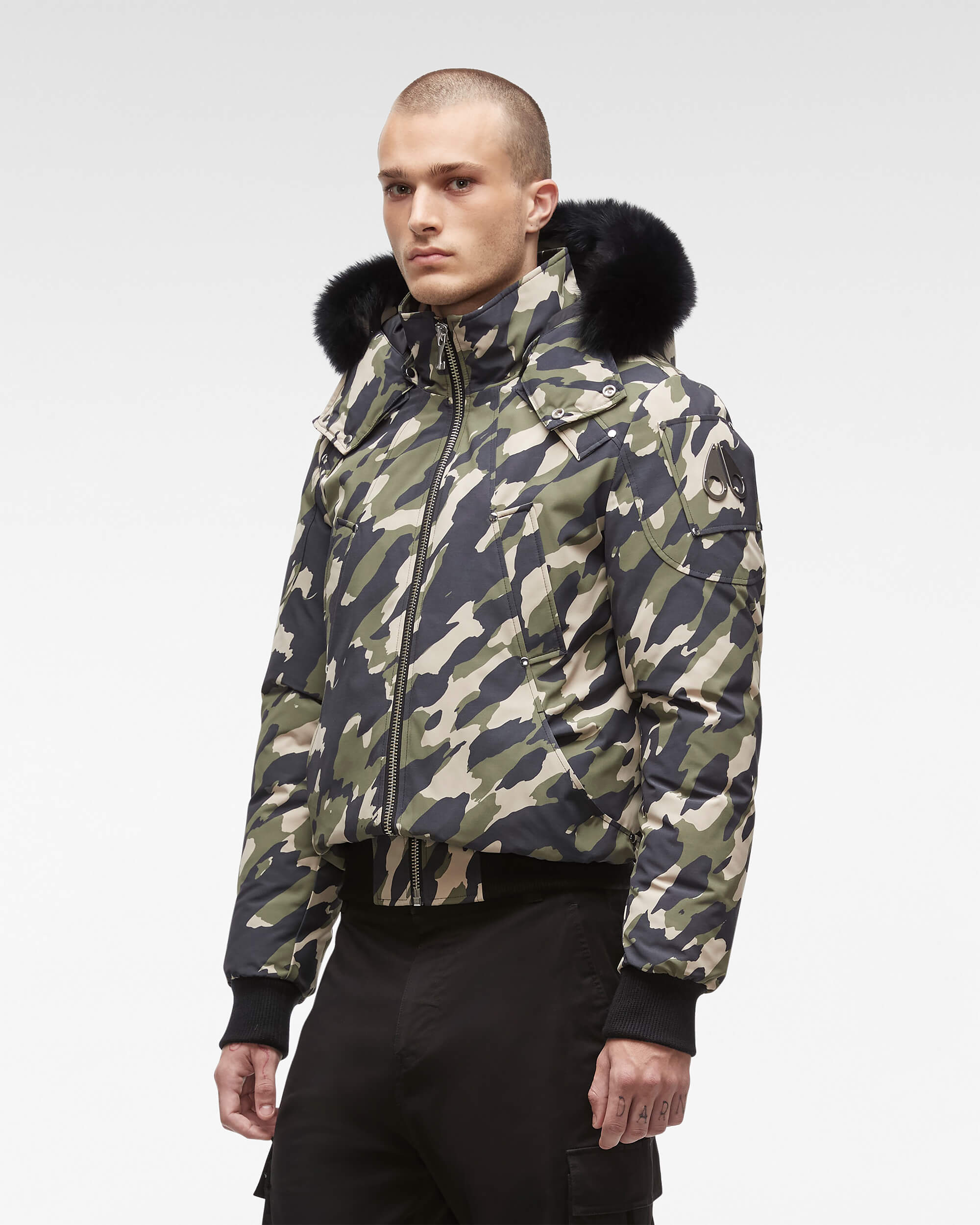 MOOSE KNUCKLES Ballistic Bomber Camo Mens Apparel – ASPHALT MOOSE KNUCKLES Ballistic Bomber Camo Mens Apparel – ASPHALT