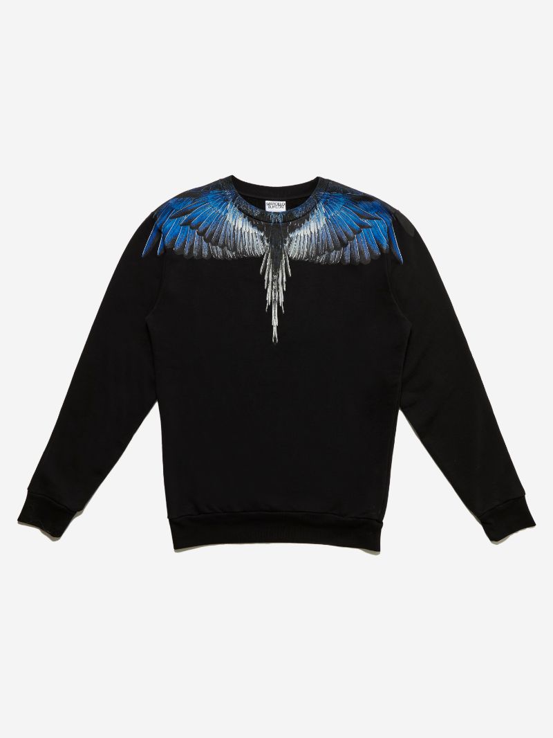 MARCELO BURLON WINGS REGULAR CREWNECK Mens Apparel - MENS 