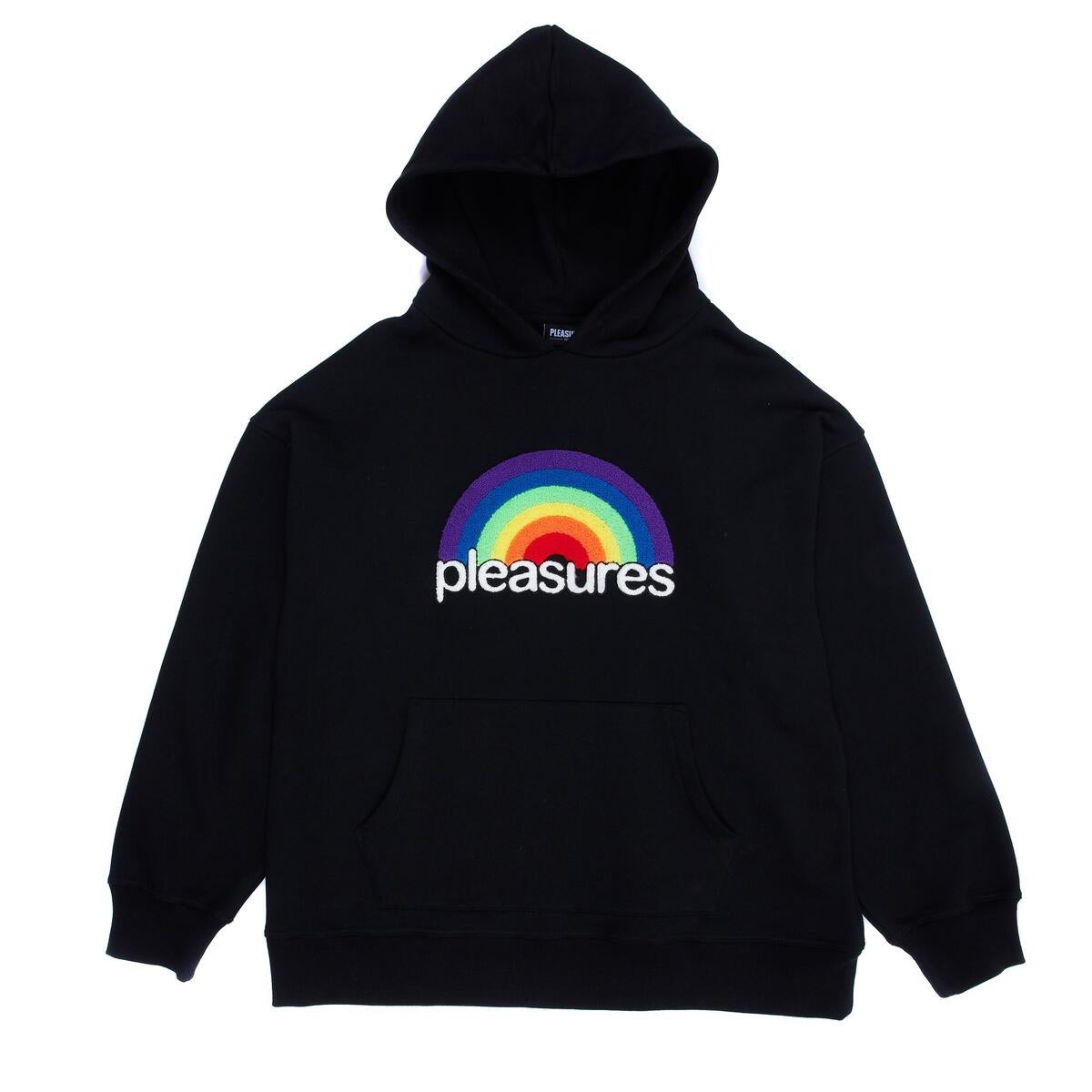 Pleasures Rainbow Good top Time Hoodie Black