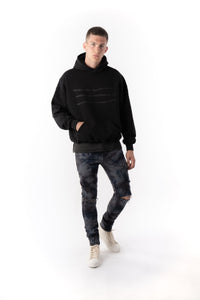 PURPLE BRAND O/S HOODY THORN BLACK Mens Apparel - MENS 