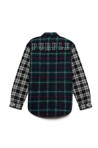 PURPLE BRAND QUILTED PLAID SHIRT Mens Apparel - MENS APPAREL