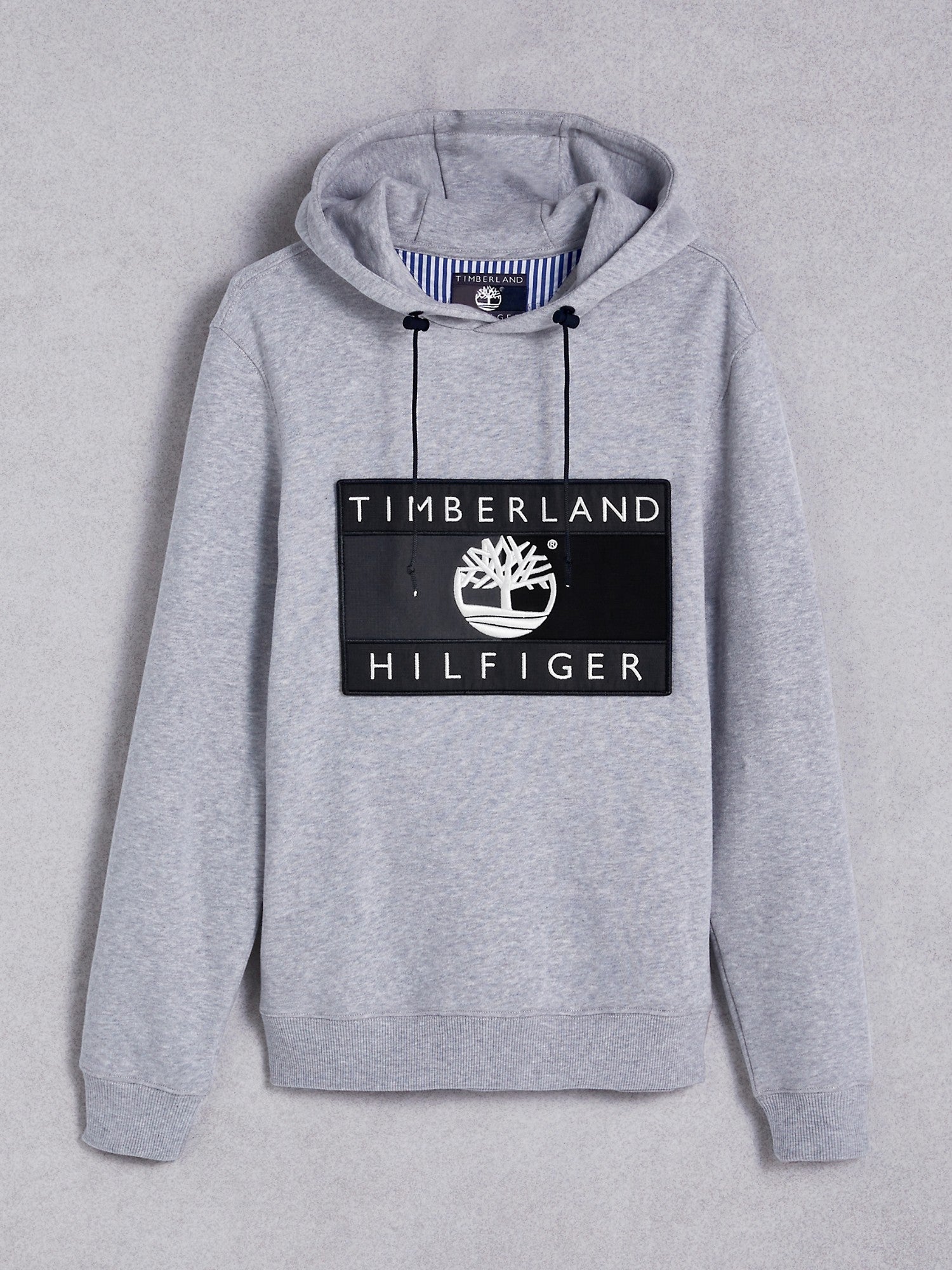 Timberland | Unisex Monogram Logo Hoodie, Tan, Size Large